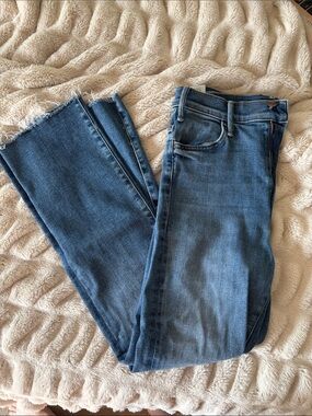 MOTHER Hustler Ankle Fray Jeans